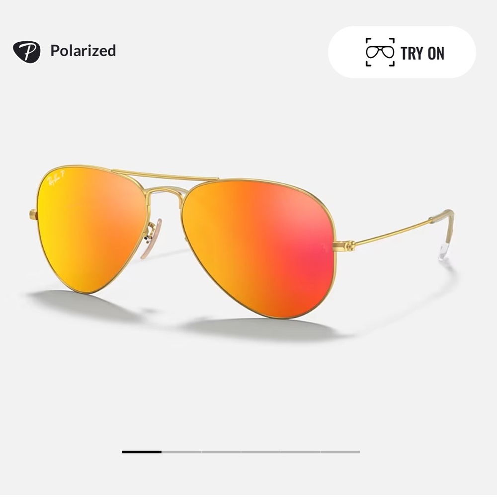 Ray Ban Aviator RB3025 Polarized 58mm Sunglasses